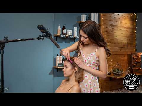 Scalp Scratching That Will Give You Instant Tingles 😌 ÀSMR Massage by Barber Lady Milena