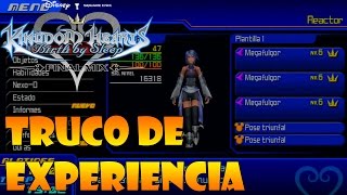 Kingdom Hearts Birth By Sleep HD Final Mix| Truco de Experiencia