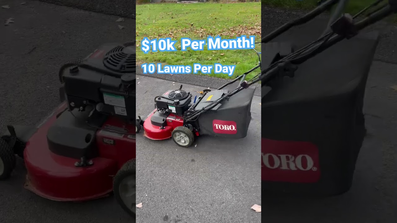 Make ,000 Per Month Mowing Lawns?!?! #shorts