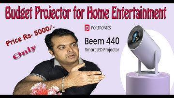 Portronics Beem 440 Smart LED Projector With 720p HD Resolution Unboxing & Review // The technoboy