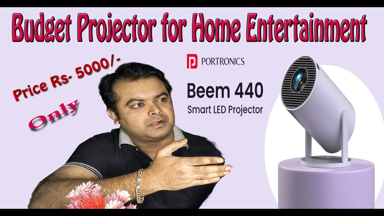Portronics Beem 440 Smart LED Projector With 720p HD Resolution