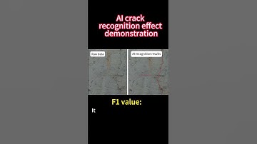 AI crack recognition effect #drone #electrician #civilengineering