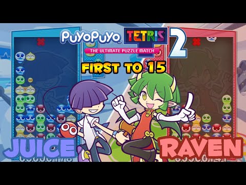 Puyo Puyo Tetris 2 Juice Maguro Vs Raven Draco FT15