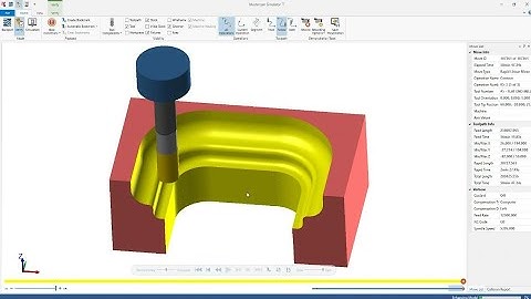 Create Solid & Toolpath (Roughing Pocket 3D - Finishing Swept 3D..) Mastercam