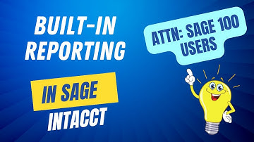 Sage Intacct Report Writer