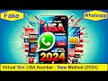 Fake number se Whatsapp kaise chalaye | Virtual Sim se ab USA ka number kese banaye | fake Whatsapp