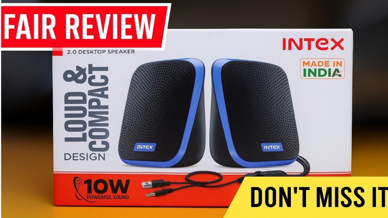 "Intex 10W Speaker Unboxing & Sound Test 🎶 | Value for Money?"