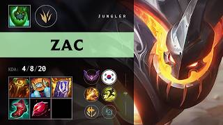 Zac Jungle vs Vi - KR Master Patch 26.16