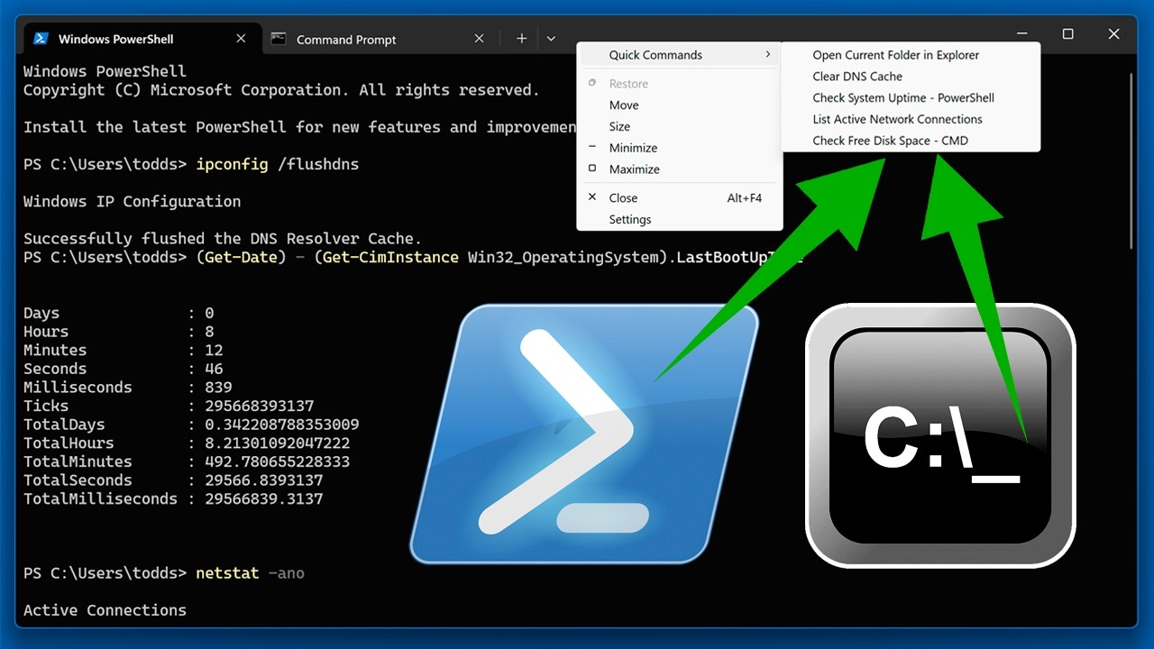 Add a Right Click Context Menu to PowerShell and CMD to run Custom ...