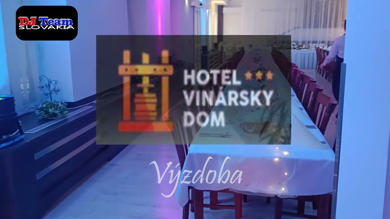 Svadobná sála Vinársky dom - Pezinok. DJ Team - Slovakia