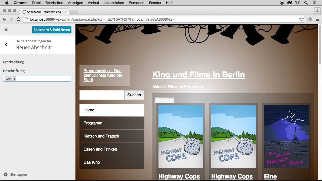 WordPress-Themes entwickeln und gestalten: Den Customizer integrieren