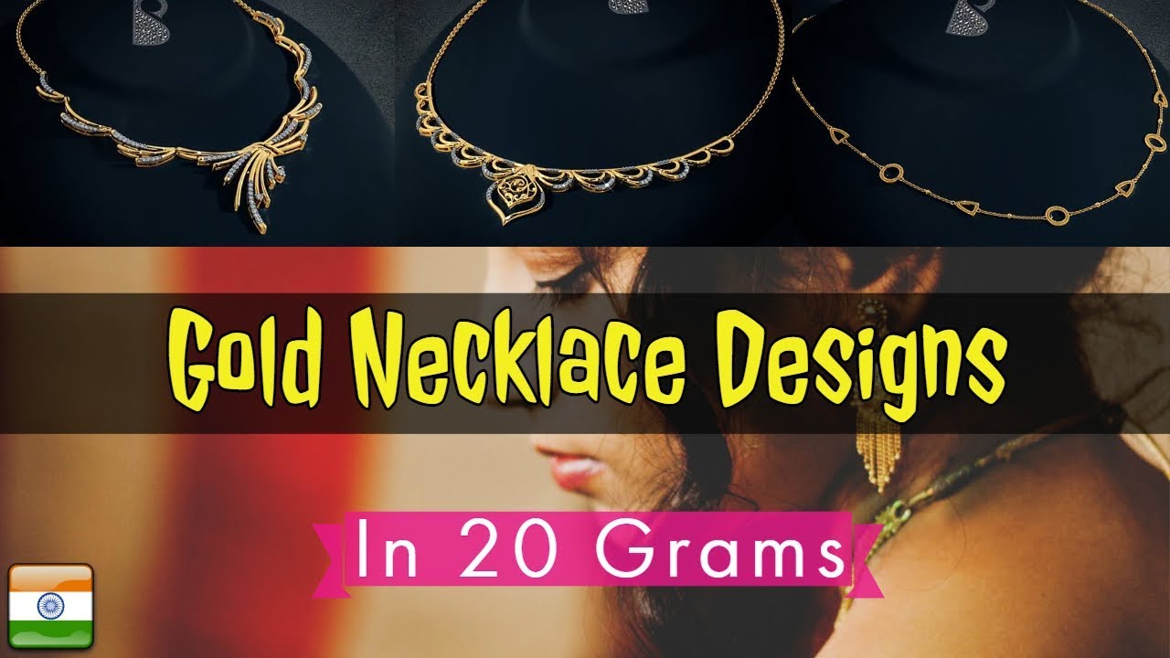 Gold Necklace Designs In 20 Grams For Women