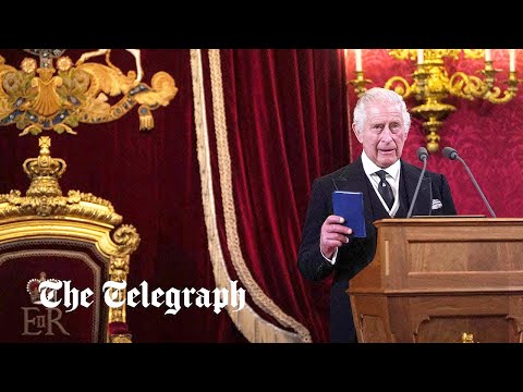 King charles iii delivers historic speech at accession ceremony