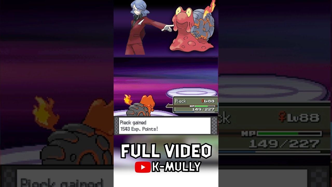 Is It Possible To Beat Pokemon Platinum with ONLY Magcargo? vs Lucien 