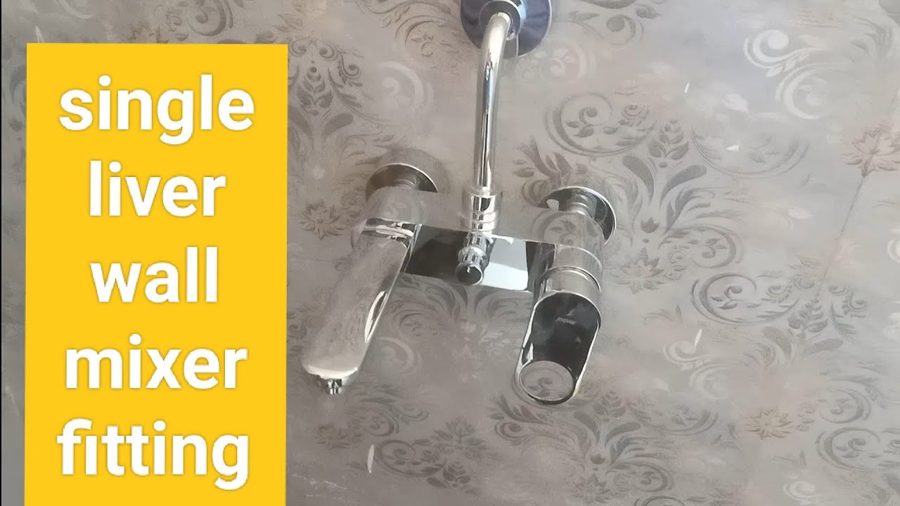 jaquar single lever wall mixer install 🔥! सिंगल लीवर वाल मिक्सर fitting 🔥! 