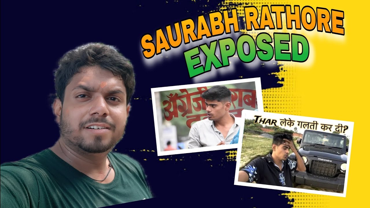 SAURABH RATHORE VLOGS ROAST VIDEO 🤬 SAURABH RATHORE EXPOSED 🤯 (PLS STOP ...