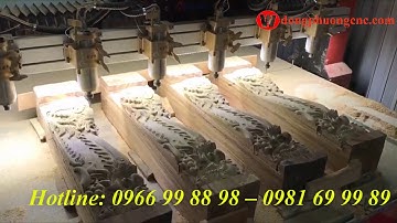 Đục chân ghế, chân sập từ máy cnc khắc gỗ 3d