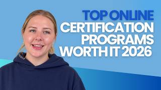 Top Online Certification Programs Worth It 2026  : Best Skills to Learn