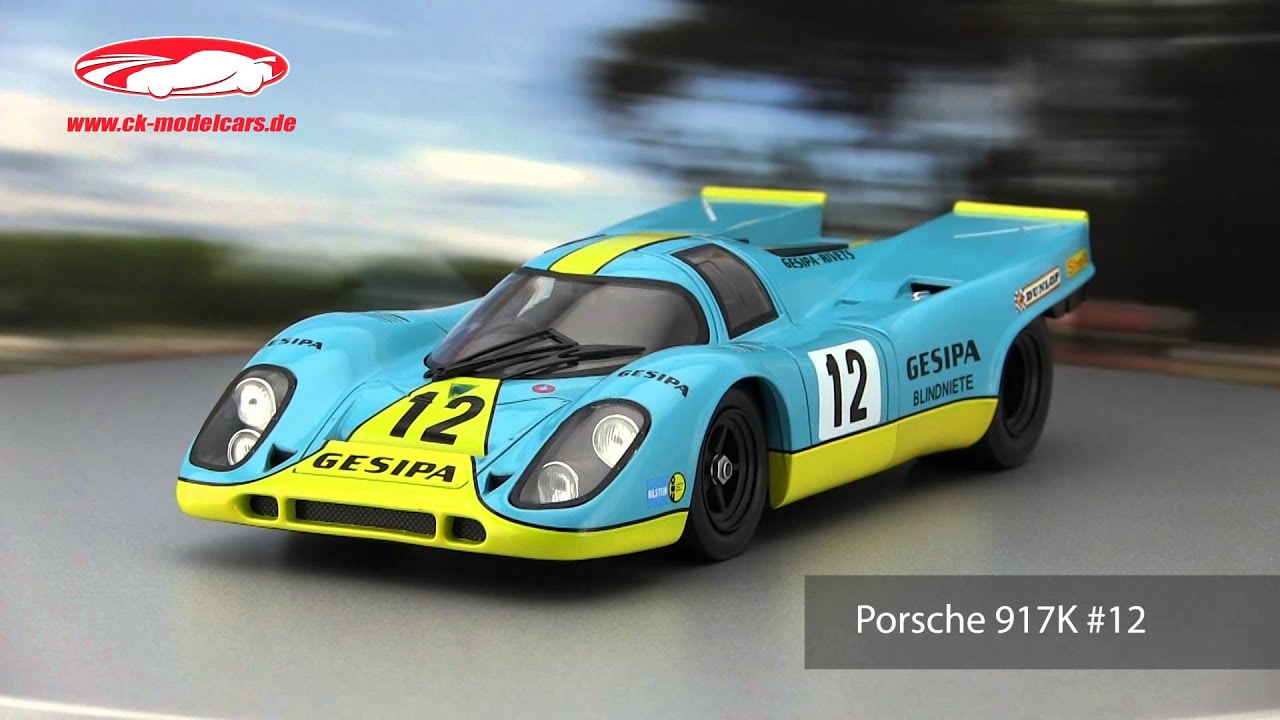 Norev 1/12 – Porsche 917K Interserie Hockenheim 1970 Van Lennep #12 – Limitée 200