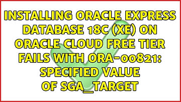 Specified value of sga_target