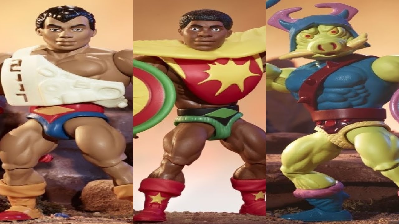 A LOOK AT: Masters Of The Universe Origins   Sun Man, Digitino and Space Sumo by mattel REVEAL