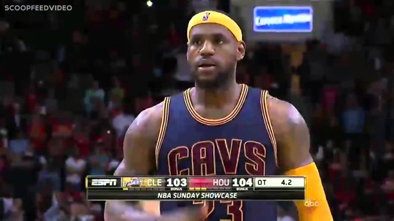 LeBron James Misses Clutch FreeThrows Cavaliers vs Rockets March 1