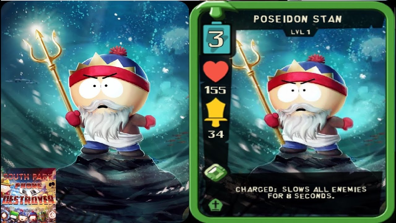 Poseidon Stan Boss Fight Walkthrough | South Park Phone Destroyer Gameplay Tutorial Episode 6