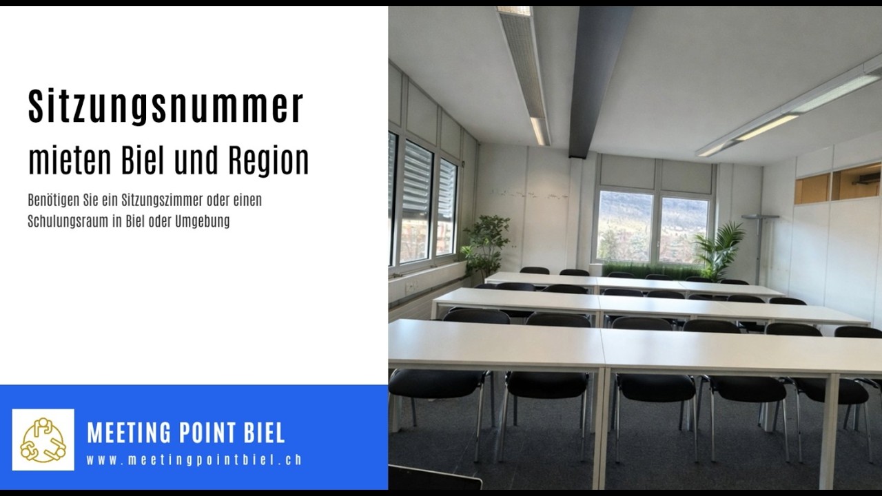 Meetingräume & Schulungsräume in Biel mit Panoramasicht