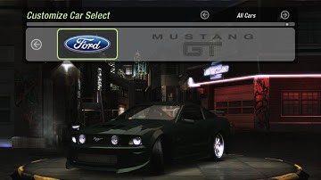 Need for Speed: Underground 2. Ford Mustang GT customization and race.