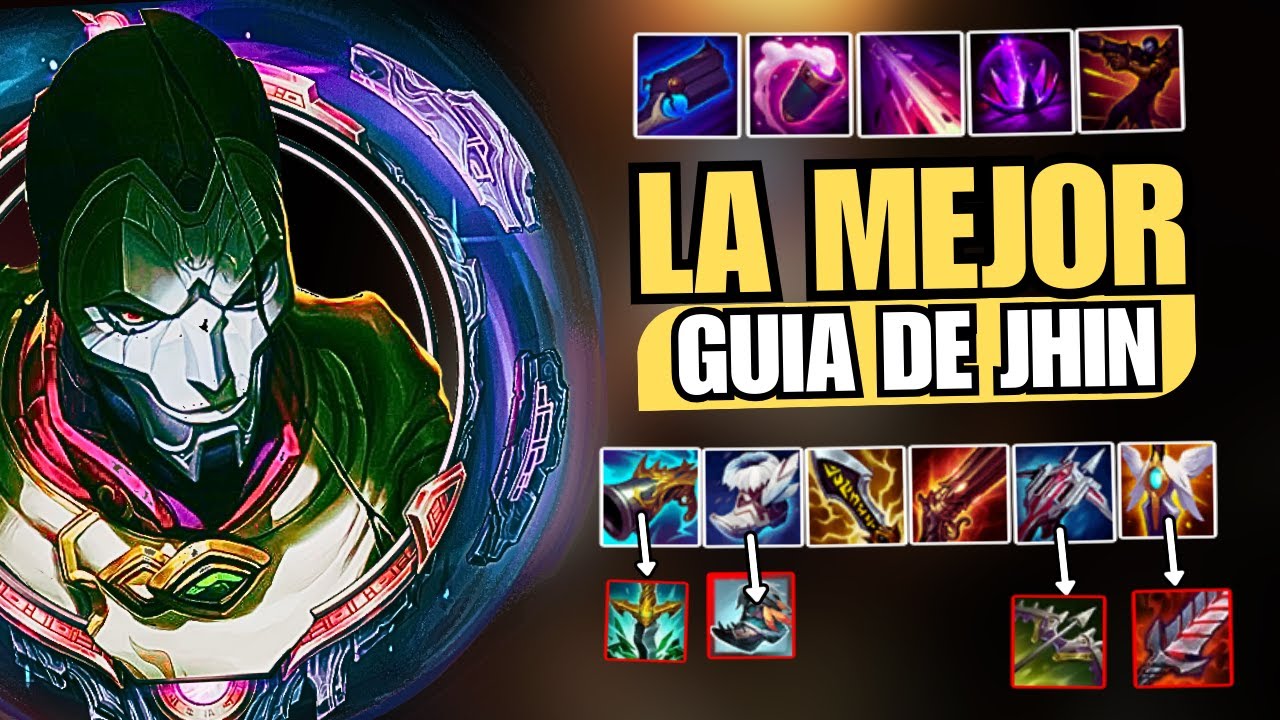 ✅ Jhin Guía Completa: Build, Habilidades, Combos y Cómo Dominar la Línea