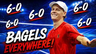 5 Times Jannik Sinner BAGELED His Opponents (God Mode Level!) ● 4K Highlights
