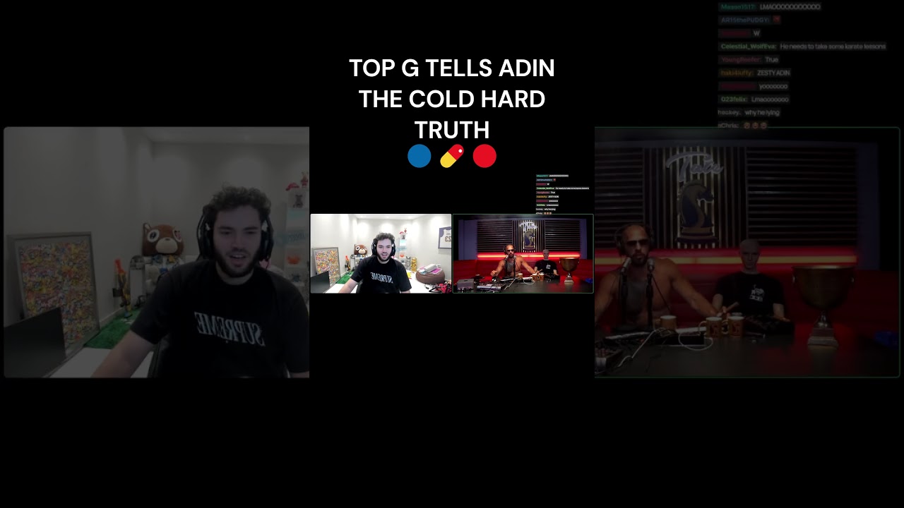 ANDREW TATE TELLS ADIN ROSS THE COLD HARD TRUTH 