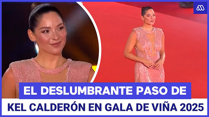 Kel Calderón llega con brillante vestido rosado a la alfombra roja del Festival de Viña 2025