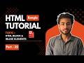 HTML Block & Inline Elements | Part 20 | Bangla Tutorial for Beginners | Learn with Nafiul