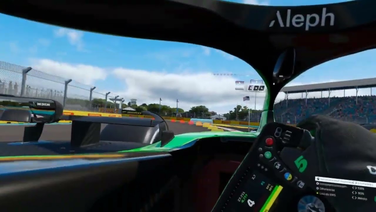 F1 25 GP Miami em VR (aclimatação da pista)