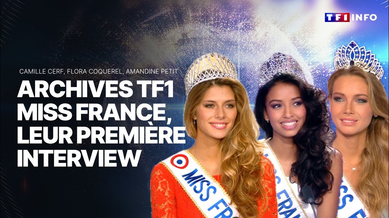 Amandine Petit, Flora Coquerel, Camille Cerf... Les premiers pas de Miss France au JT de TF1 !