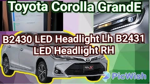 B2430 LED Headlight Lh B2431 LED Headlight RH