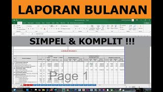 KOMPLIT !!! MEMBUAT LAPORAN BULANAN