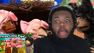 SML Movie: Three Little Pigs! (REACTION) @SMLMovies @LoganThirtyacreVlogs  #smlmovie  #sml  #smlreaction 😂😂
