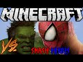 SPIDER-MAN HULKU DÖVÜYOR! - Smash Heroes - Minecraft Süper Kahraman Kapışmaları