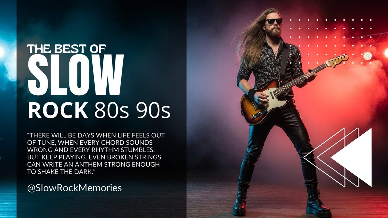 Slow Rock  80s 90s • Emotional Riffs for Midnight Reflections