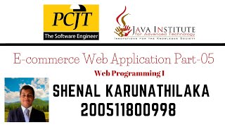 Web Project Task 05 | 1st Year | Semester 01 | Java Institute | Shenal Karunathilaka