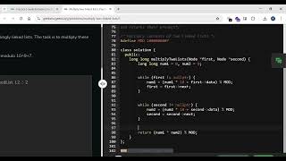 Multiply two linked lists ||  POTD GFG | 01/10/24