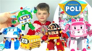 РОБОКАР ПОЛИ ROBOCAR POLI Игрушки Робокар Поли на русском GIANT EGG SURPRISE