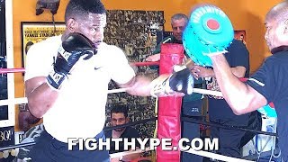DANIEL JACOBS SHOWS CANELO HIS "AFRICAN STYLE"; GIVES SNEAK PEEK AT ARSENAL IN STORE