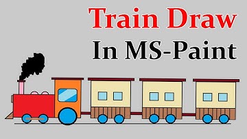 MS-Paint | Draw train paiting | by dev sir | technical dev