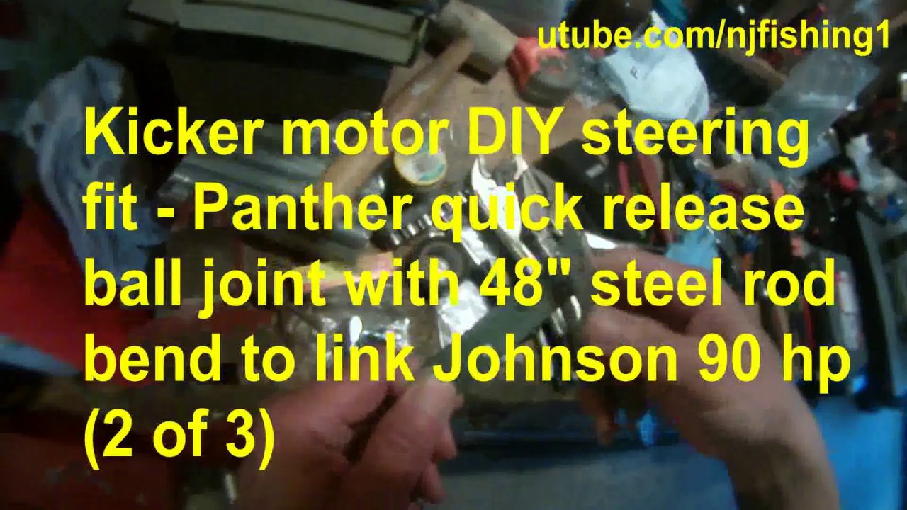 Kicker motor steering steel rod linkage DIY Panther quick release