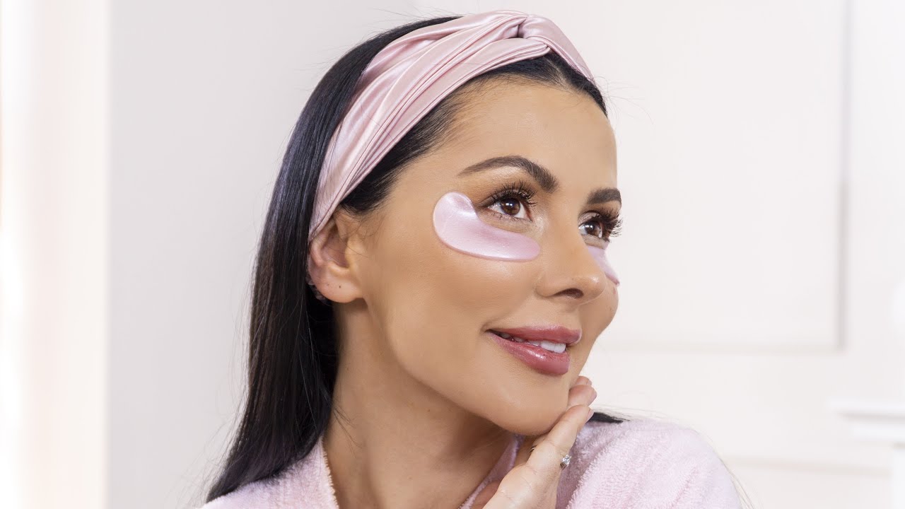 How to Apply Rose Quartz Collagen Eye Mask KNESKO Skin YouTube