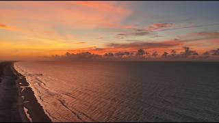 Topsail Beach Sunrise - With Rays and a Shark in New Topsail Inlet