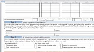 CACFP Meal Benefits Appl  Completion